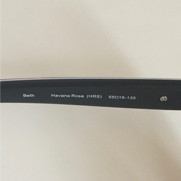 Vera Bradley eyeglass frame. Havana rose 55-16 135 - Picture 6 of 6